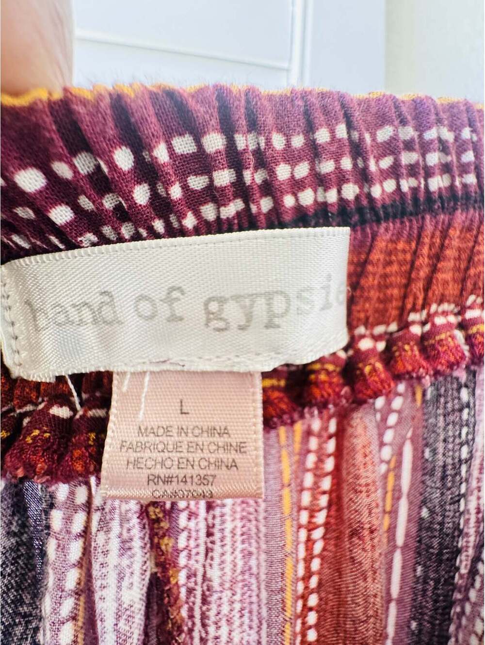 Band of Gypsies Striped Wide Leg Pants Size L - Picture 7 of 7